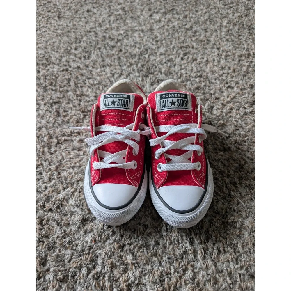 Converse CTAS Street Slip-On Youth Size 11 A01700F Red